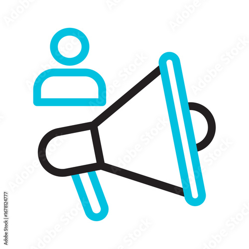 Influencer Line Icon of Affiliate Marketing Icon Set