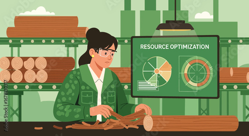 Innovative lumber industry analysis for efficiency and productivity management