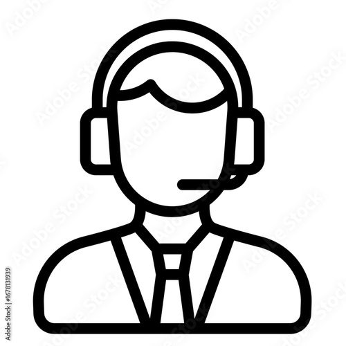 Customer Support Line Icon of SaaS and Software Icon Set