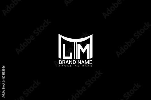 Minimal KM Letter Logo Design Modern Brand Identity & Monogram Concept