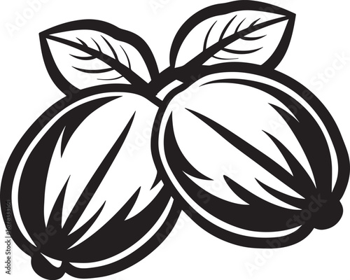 Nuts icon clean simple