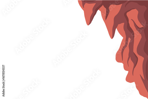 Jungle Cave Forest Cartoon Illustration
