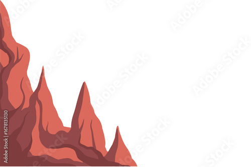 Jungle Cave Forest Cartoon Illustration
