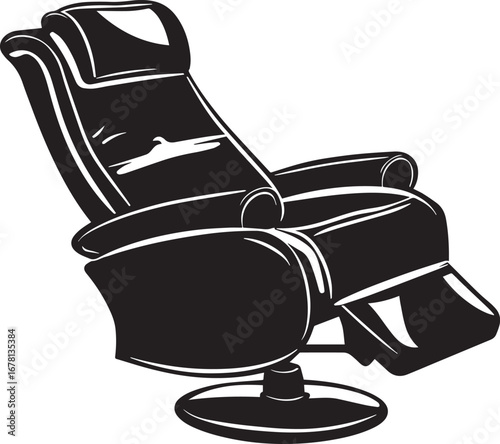 Recliner funiture icon clean simple
