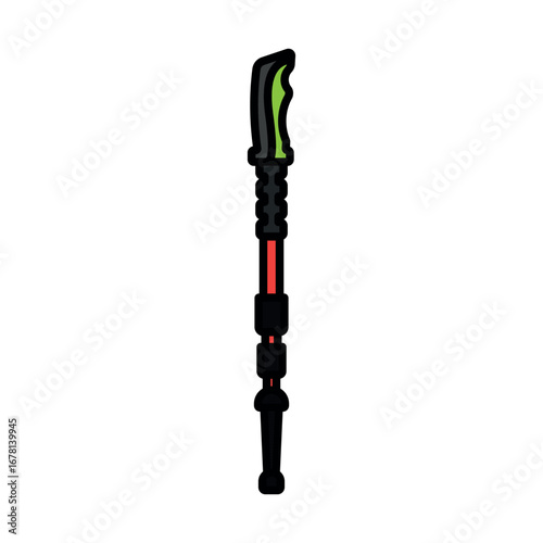 trekking pole icon vector design template elegant style