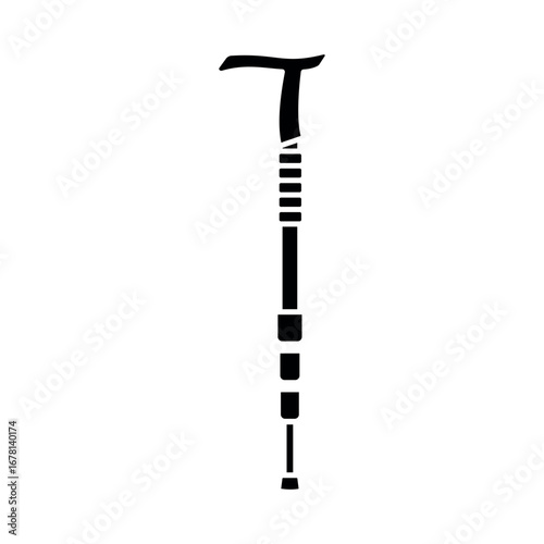 trekking pole icon vector design template elegant style