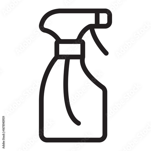 House and Chores Line Icon