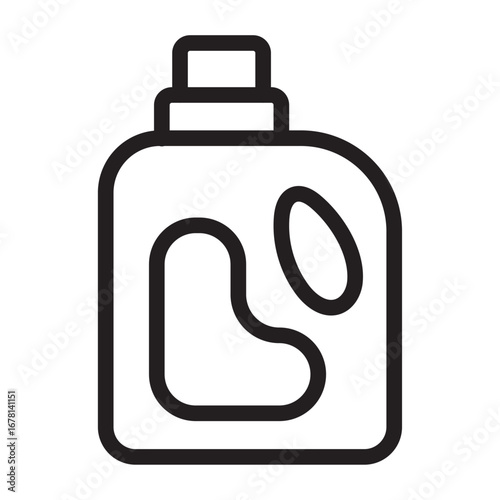 House and Chores Line Icon