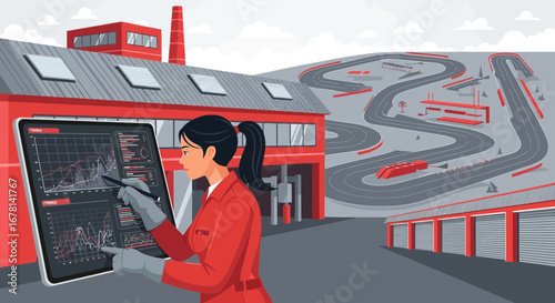 Analyzing Formula One Racing Data at the Race Track with Advanced Technology