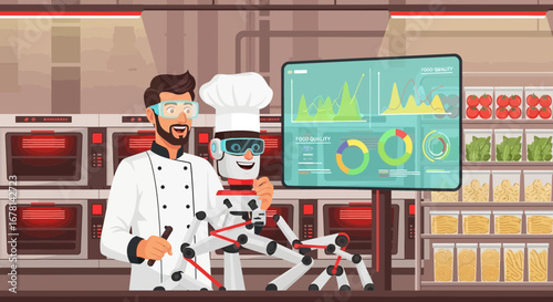 Culinary Evolution: A Chef and Robot Team Analyzing Food Quality with Tech