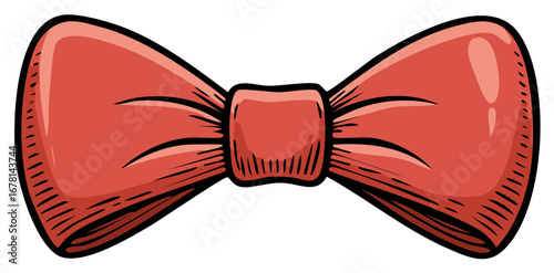 Bow Tie Fashion Accessory, Formal Attire, Cartoon Style, Groom Neckwear, Hand Drawn Bowtie Clip Art