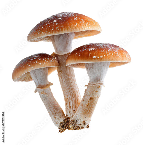 Mushroom gathering forest nature natural isolated on transparent background