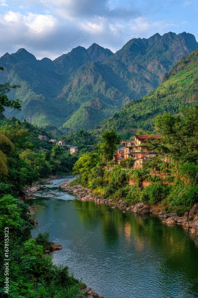 Serene Mountain Valley River View Serene Mountain Valley River View