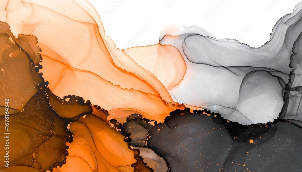 Obraz premium Abstract Ink Flow Art (4)