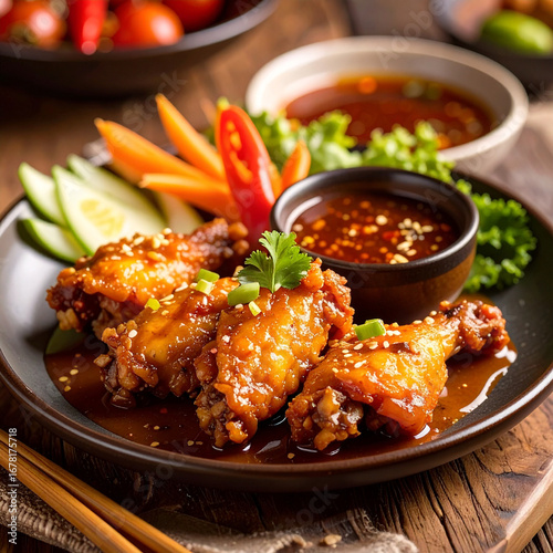 Fried Chicken Wings with Fish Sauce