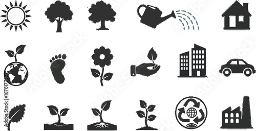 Nurture our planet with these essential eco-friendly icons for a greener future