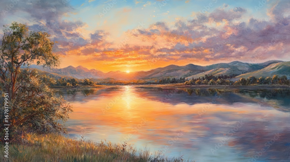 Fototapeta premium Peaceful Nature Landscape