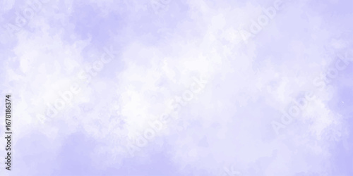 Abstract background with . Grunge smooth light sky purple calming image of white clouds in a lavender sky evokes a sense of peace and tranquility, perfect for backgrounds and designs