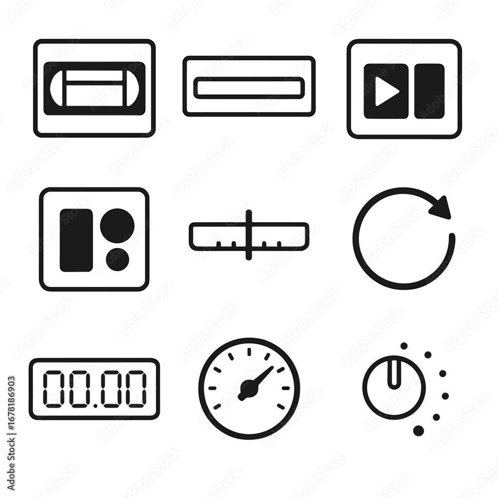 Fototapeta premium set of icons