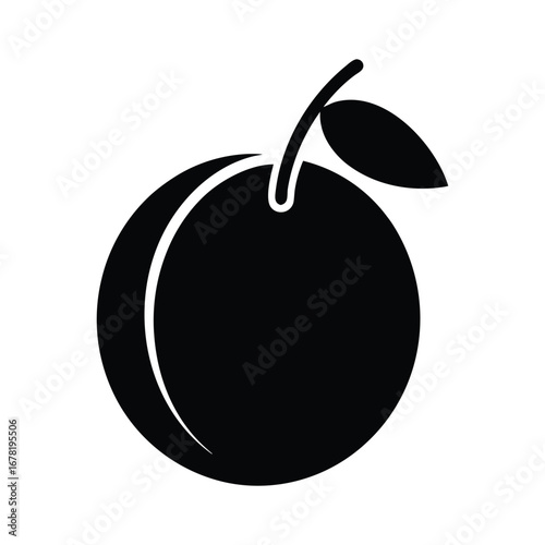 Plum Vector – Flat Design Fruit Illustration