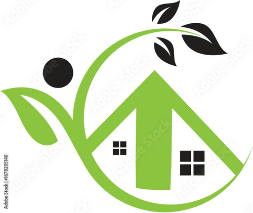 Eco-Friendly Home and Person Sustainable Living Concept