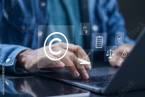Фотография Copyright law concept