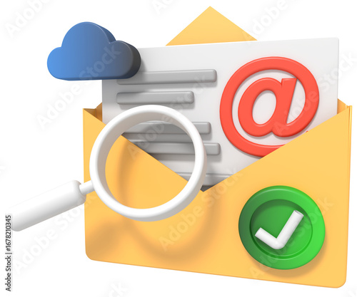 Email and cloud storage with document