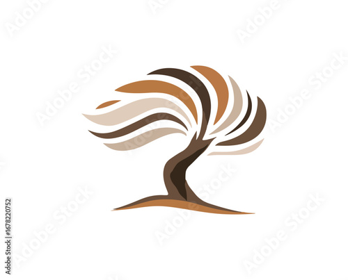 Abstract tree illustration graphic design