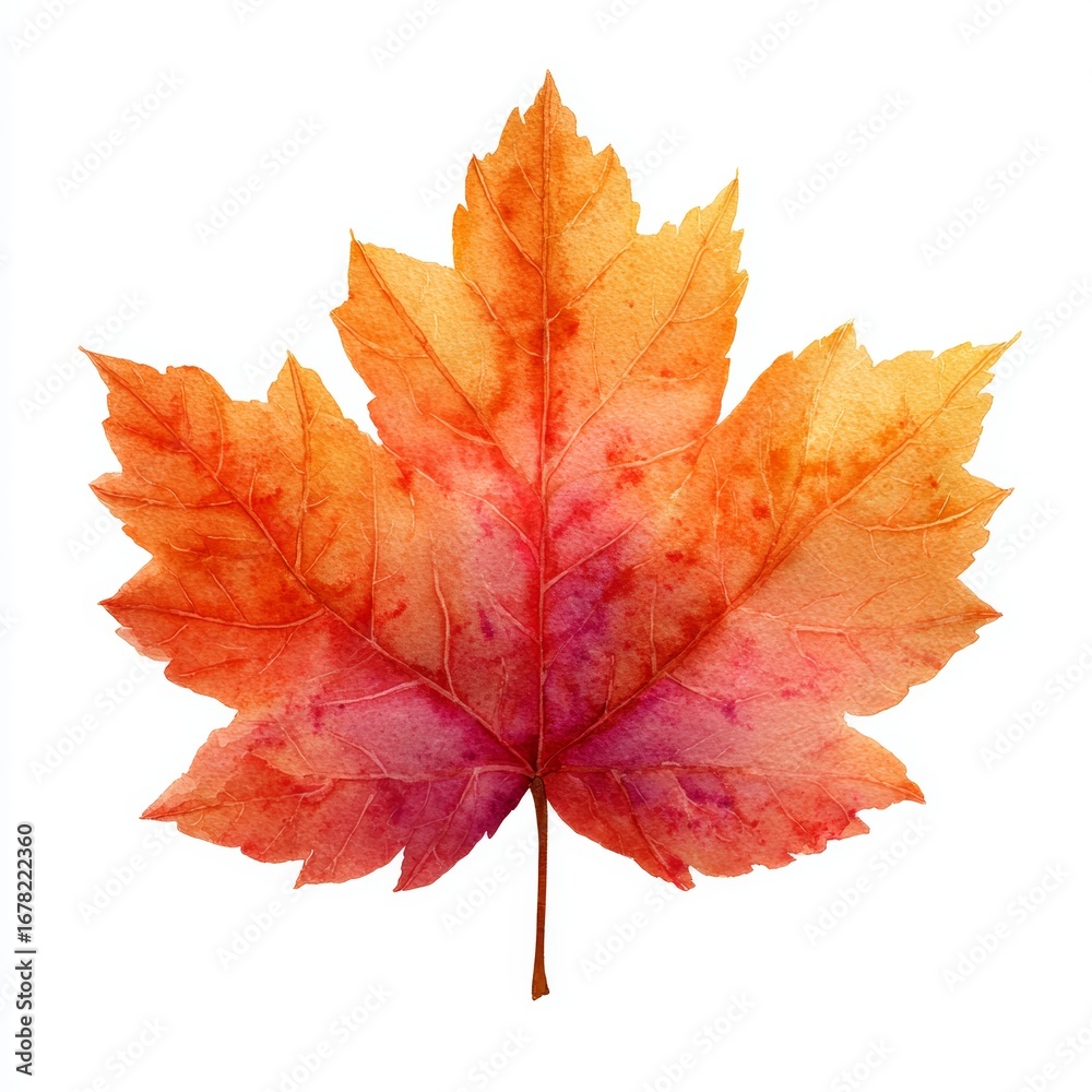 Fototapeta premium Autumn foliage display forest close-up photography nature vibrant colors