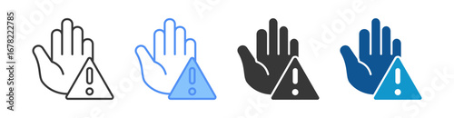 Prevention Icon Set Multiple Style Collection