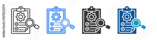 Management Icon Set Multiple Style Collection