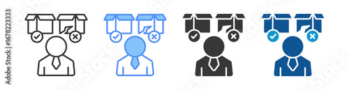 Manager Icon Set Multiple Style Collection