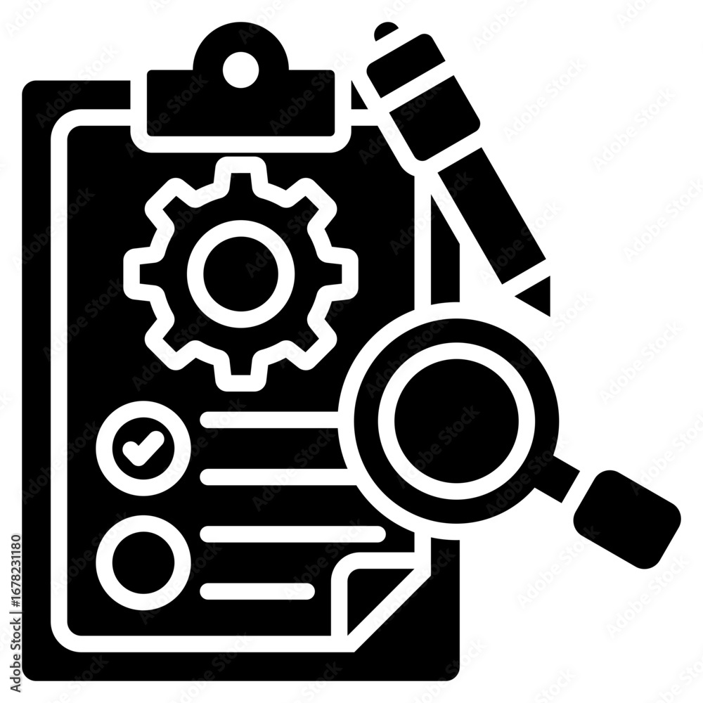 Obraz premium Inspection Icon