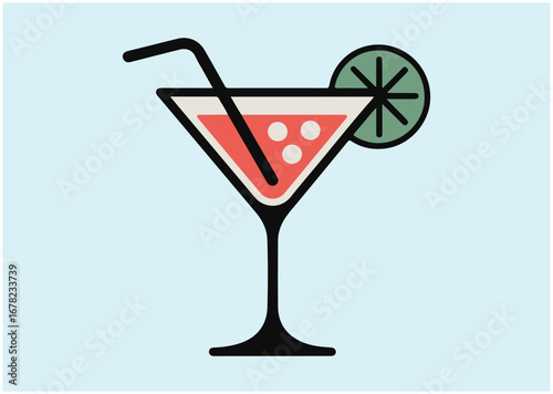 Cocktail icon, Cocktail vector