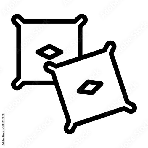 cushions line icon