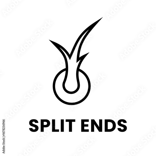 Split Ends Icon.