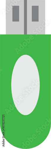 vector illustration of USB pen drive