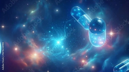 abstract background with glowing lights