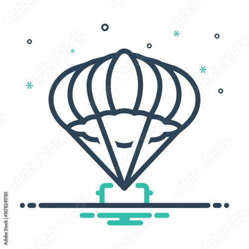Mix icon for parachute