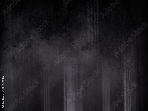 黒いもやと灰色のストライプ模様の退廃的な背景
