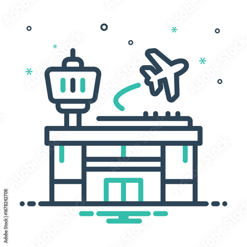 Mix icon for airport