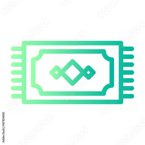 prayer mat gradient icon