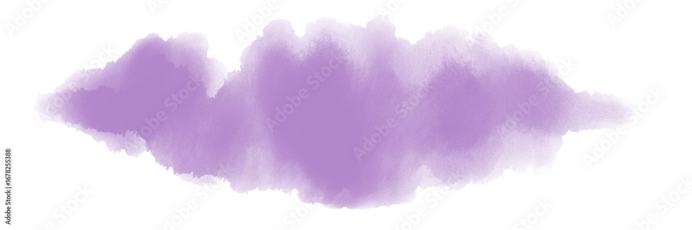 Obraz premium abstract purple Watercolor Stain with Transparent Edges