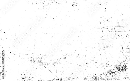 Abstract vector noise. Small particles of debris and dust. Distressed uneven background. Grunge texture overlay with rough and fine grains isolated on white background. Vector illustration