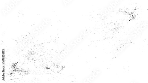 Realistic particles of rocks dust explosion on transparent black background.