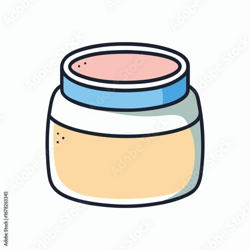jar of  cosmetic 