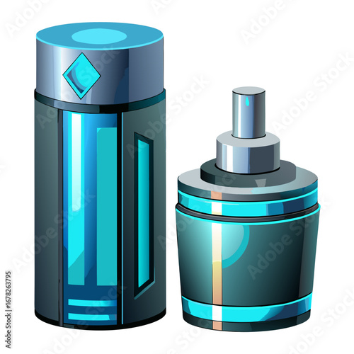 set of aerosol cans