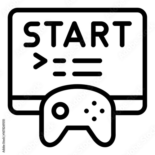 console game icon line