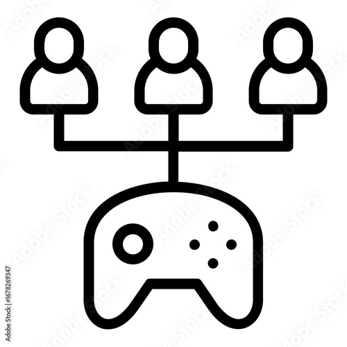 multiplayer icon line