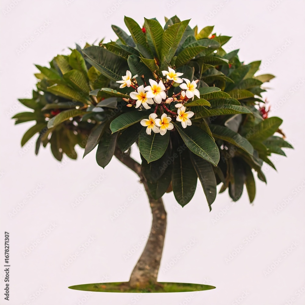 Fototapeta premium Isolated Plumeria Bonsai Image